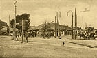 Kowel, 1918 r. Ulica Kolejowa. Pocztwka niemiecka.