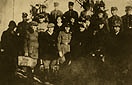 Wacawka, 1938 r. Druyna Zwizku Strzeleckiego podczas inspekcji Korpusu Ochrony Pogranicza (KOP) z Niewirkowa z opiekunem druyny - nauczycielem Jzefem Durkiem.