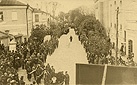 Dubno, 1935 r. Ul. Aleksandrowicza - uroczystoci aobne w zwizku ze mierci marszaka Jzefa Pisudskiego.