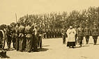 Dubno, 1932 r. 43. Pułk Piechoty im. Legionu Bajończyków - przysięga rekrutów z rocznika 1910.